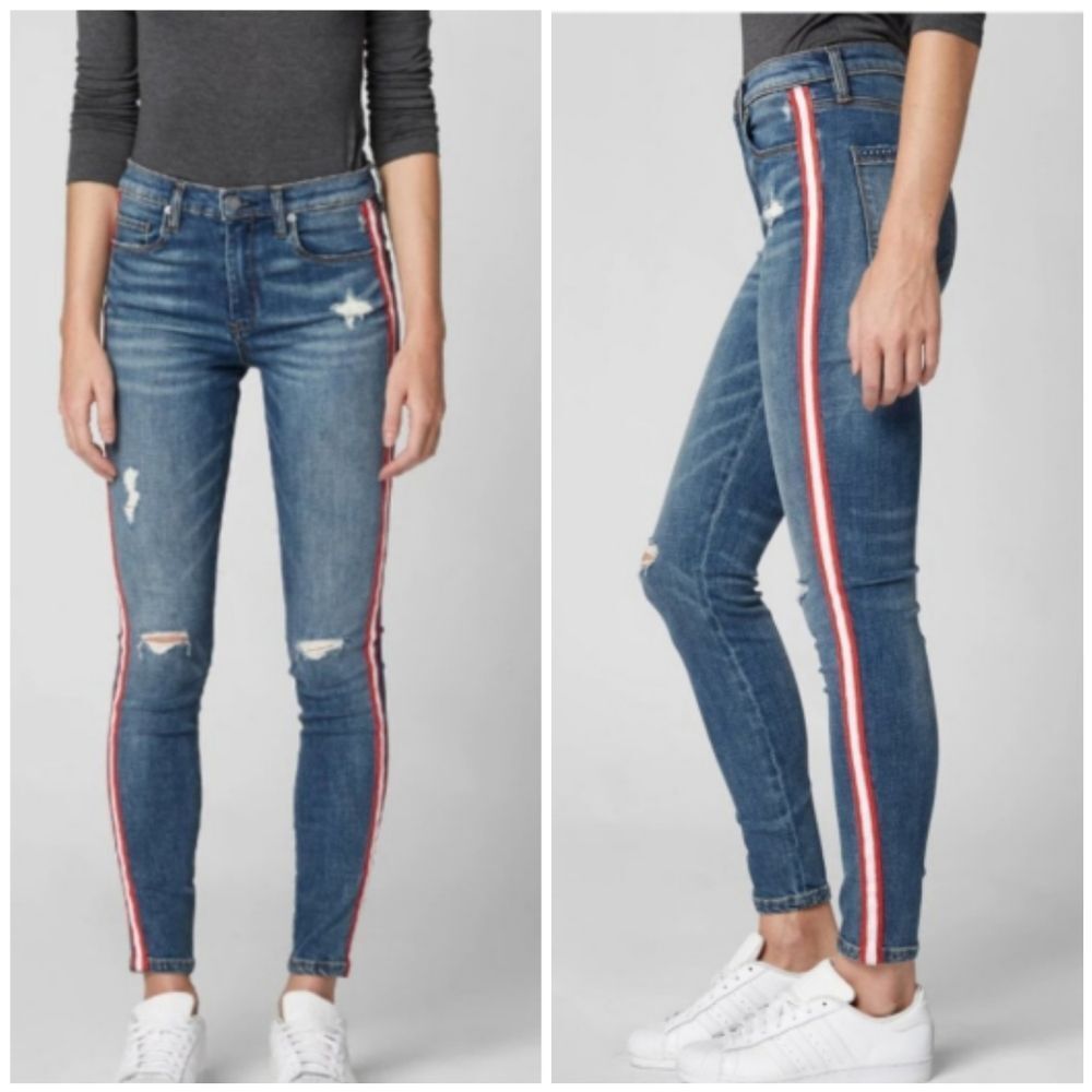 BlankNYC Jersey Girls Stripe Jeans size 25